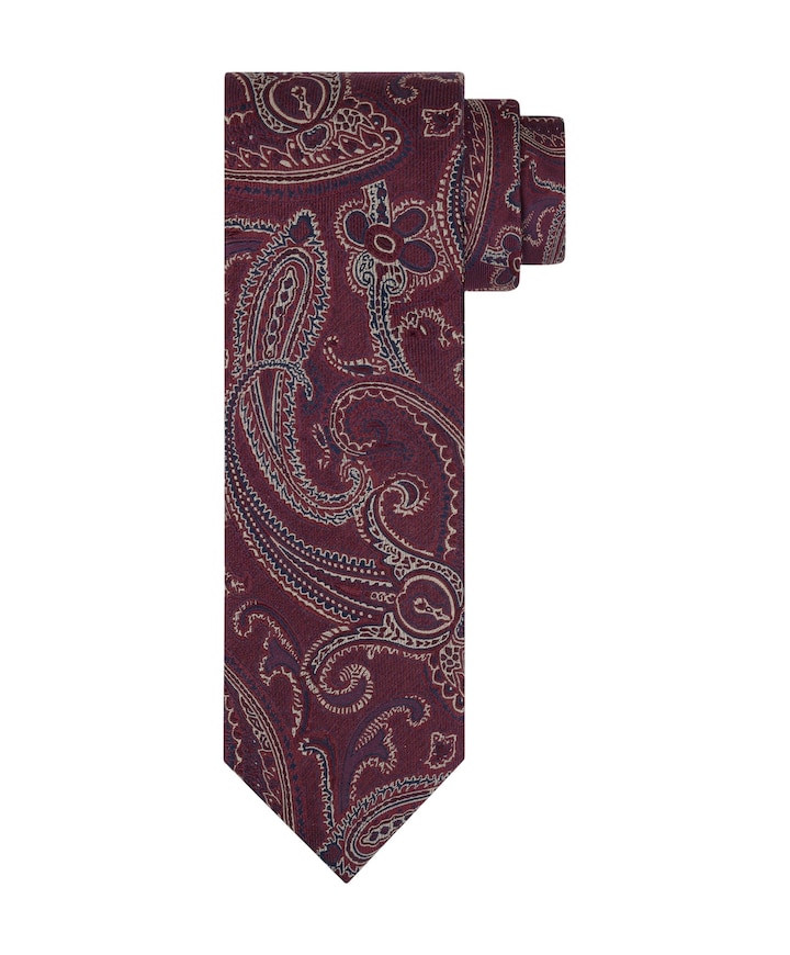 Heren stropdas bordeaux
