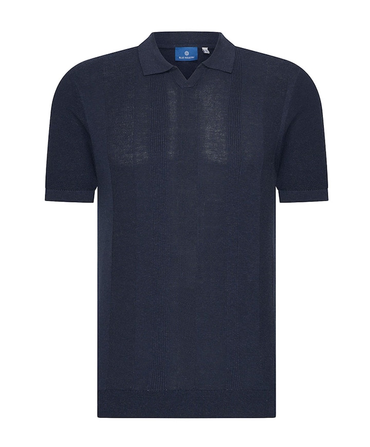Heren polo blauw
