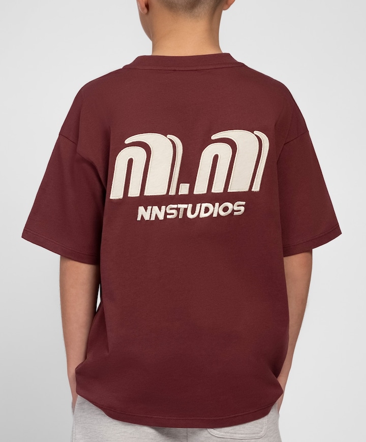 Jongens T-shirt bordeaux