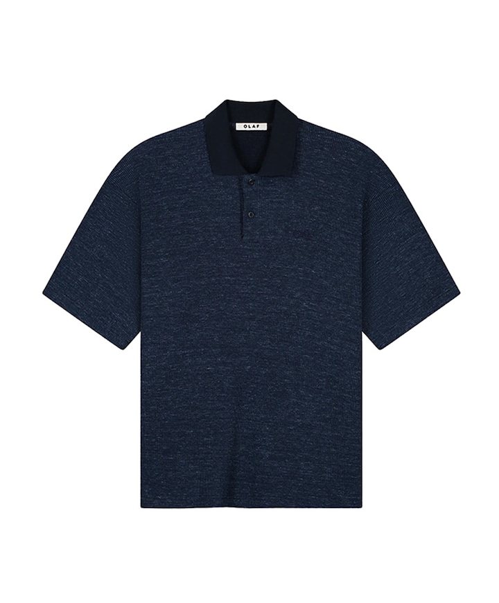 Heren polo blauw