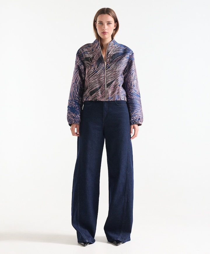 Dames jas blauw