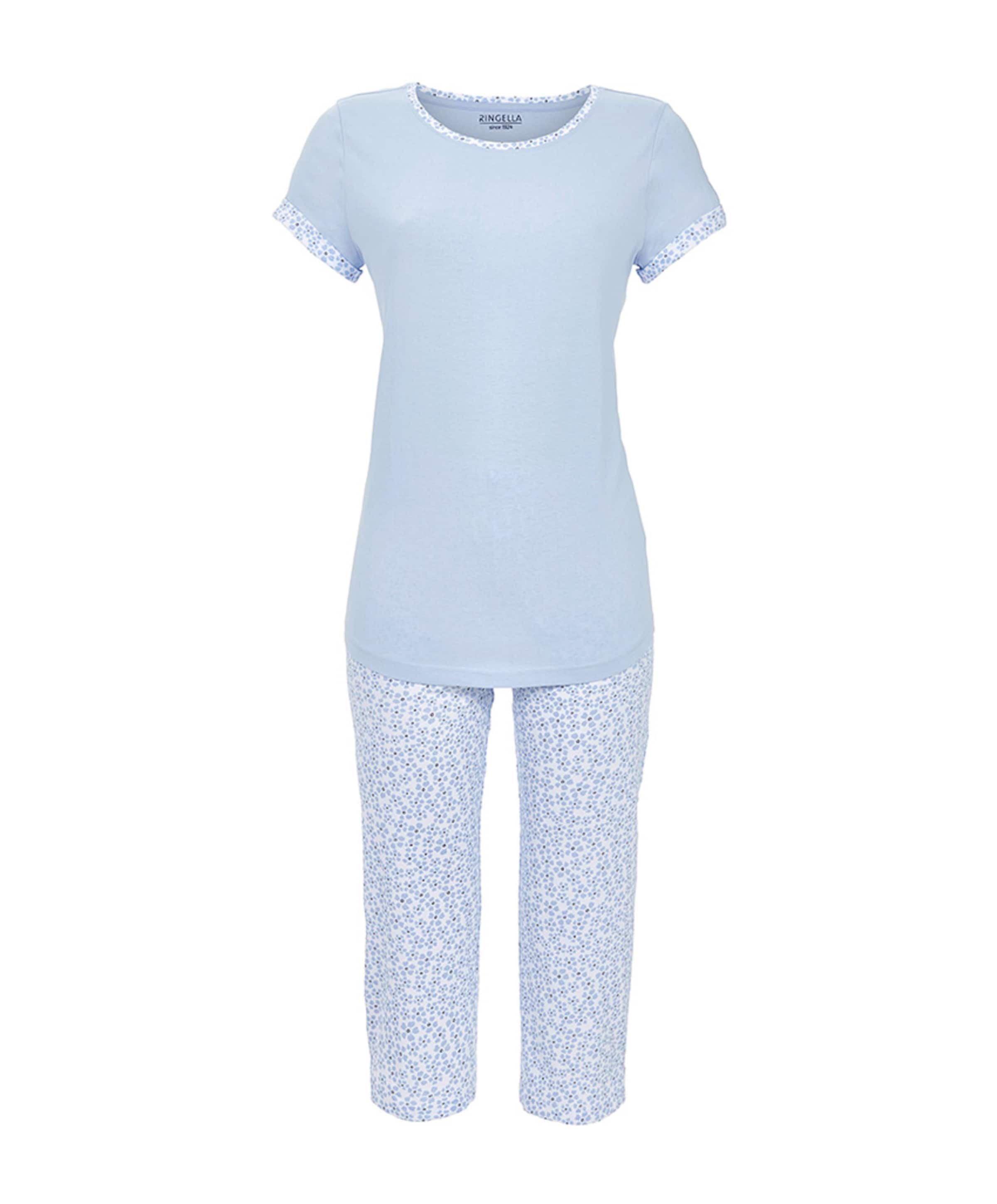 Dames pyjamaset blauw