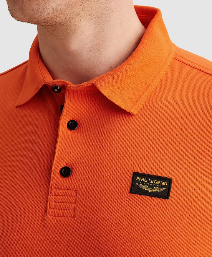 Heren polo oranje