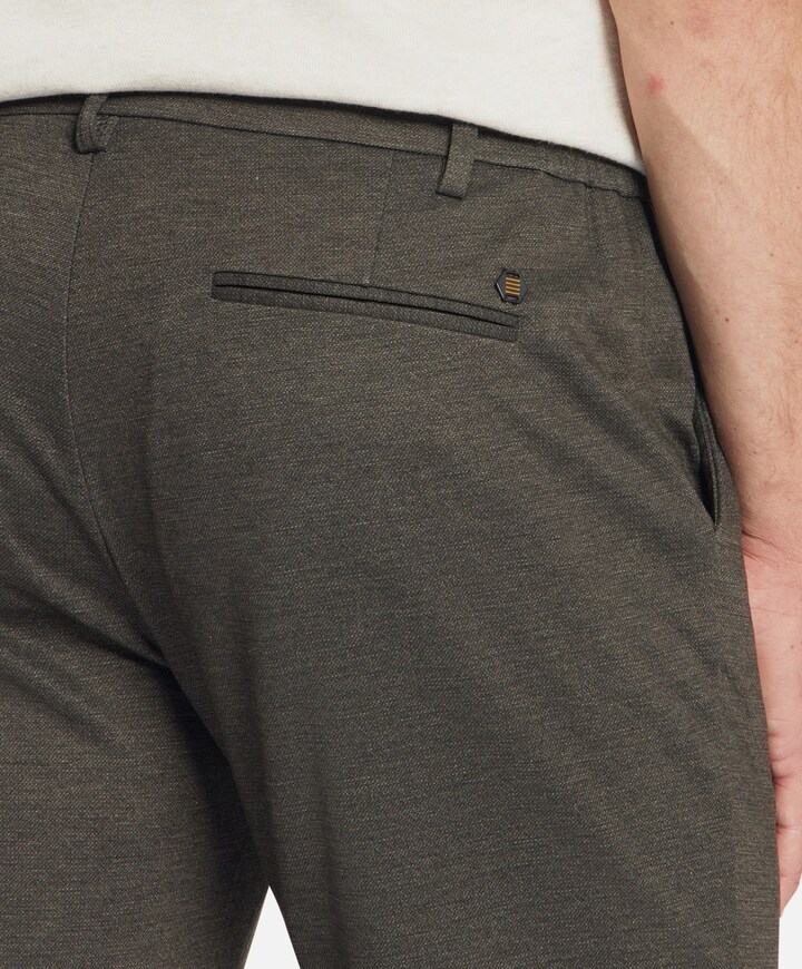 Pants Jersey Melange Regular Fit heren broek bruin