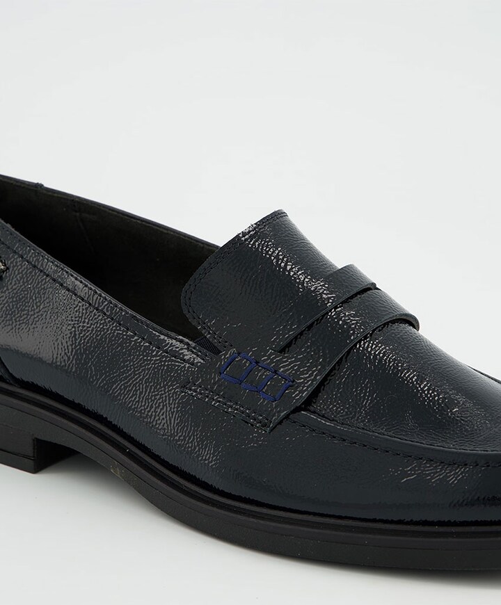 Dames mocassins blauw