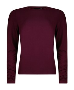 Dames longsleeve bordeaux
