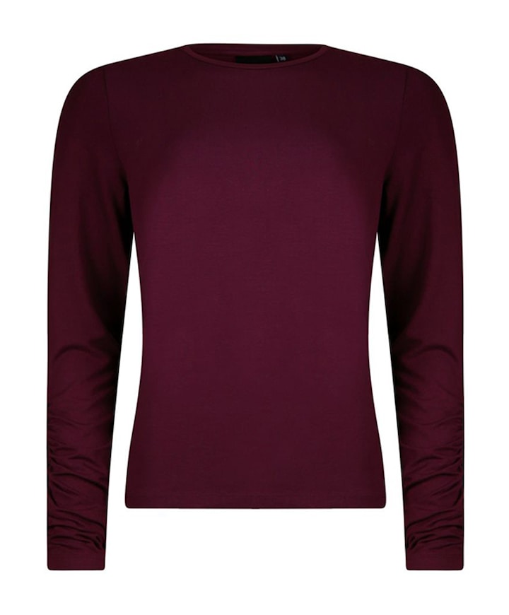 Dames longsleeve bordeaux