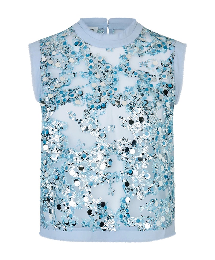 Dames top blauw