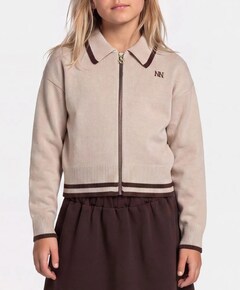 Meisjes vest beige