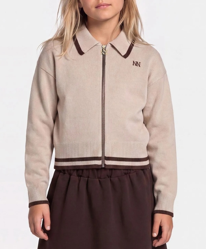 Meisjes vest beige