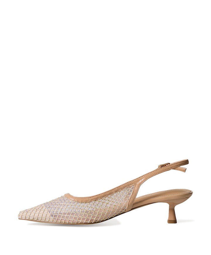 Zhou dames slingbacks beige