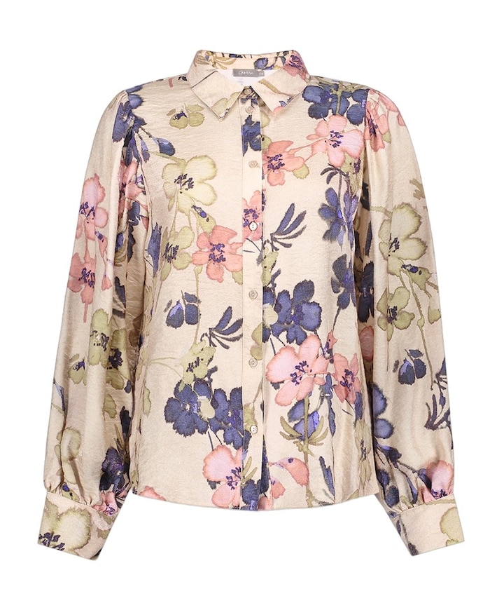 Dames blouse beige