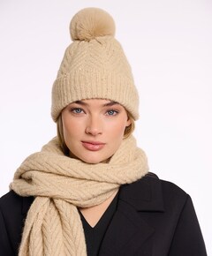 Dames hoofdaccessoire beige