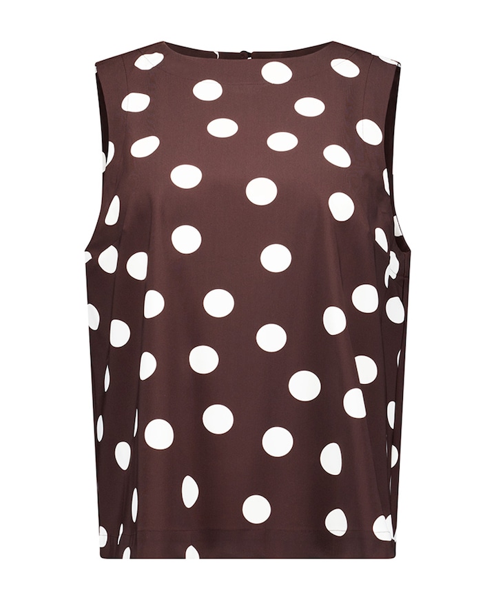 Dames top bruin