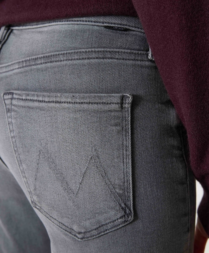 The twister heel dames jeans grijs