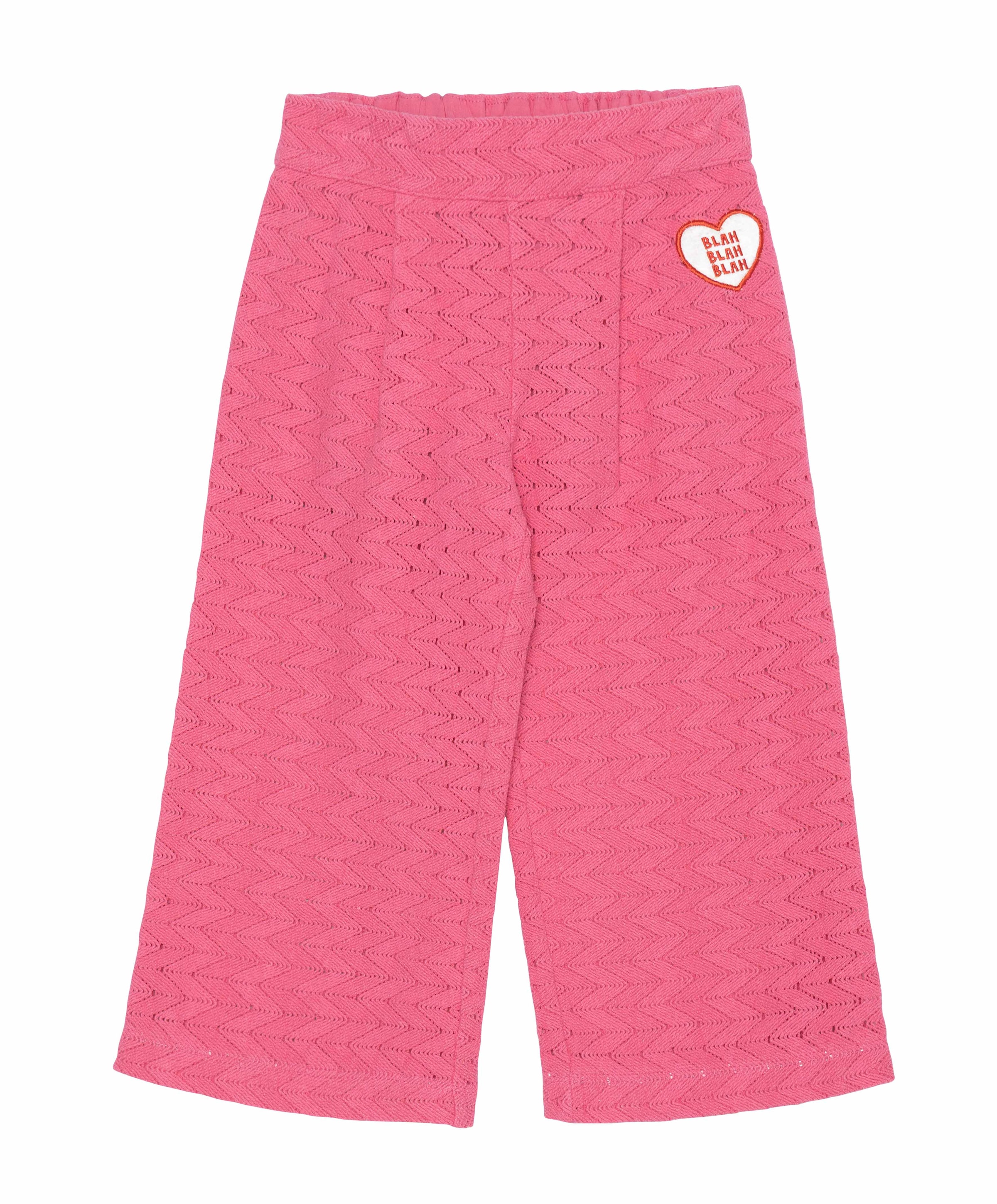 Lace patch meisjes broek roze