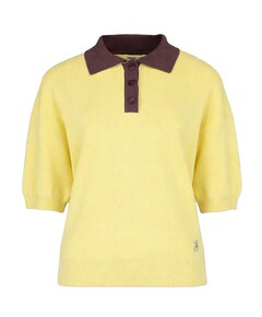 Dames polo geel