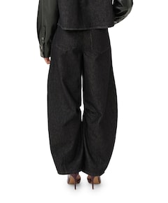 GZjunia HW barrel jeans zwart