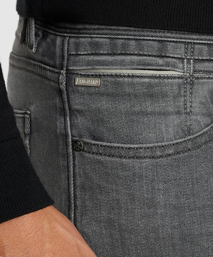 V7 RIDER INDIGO PURE WASH heren jeans grijs