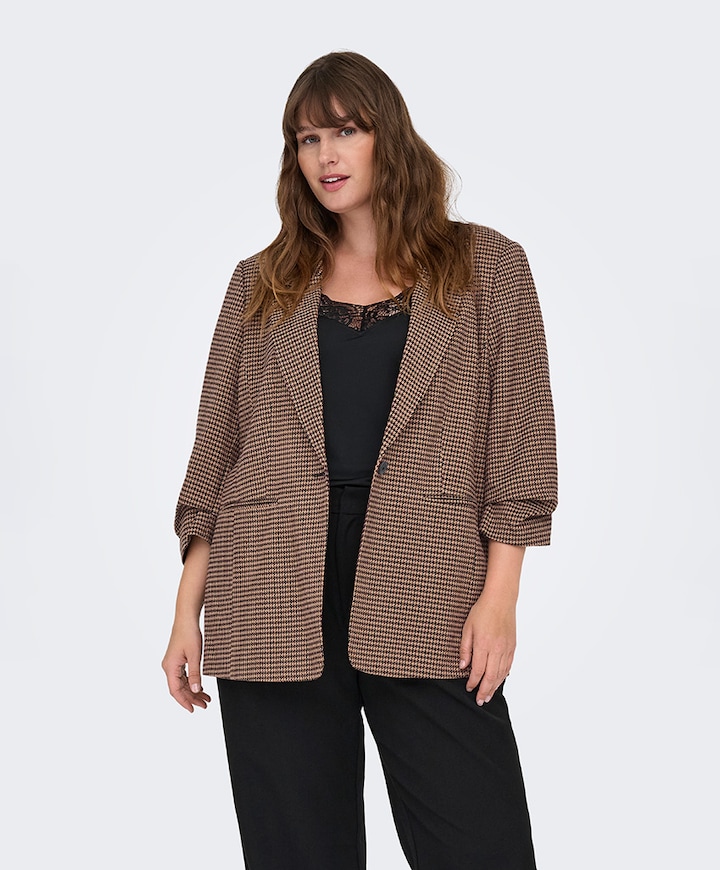 Dames blazer bruin