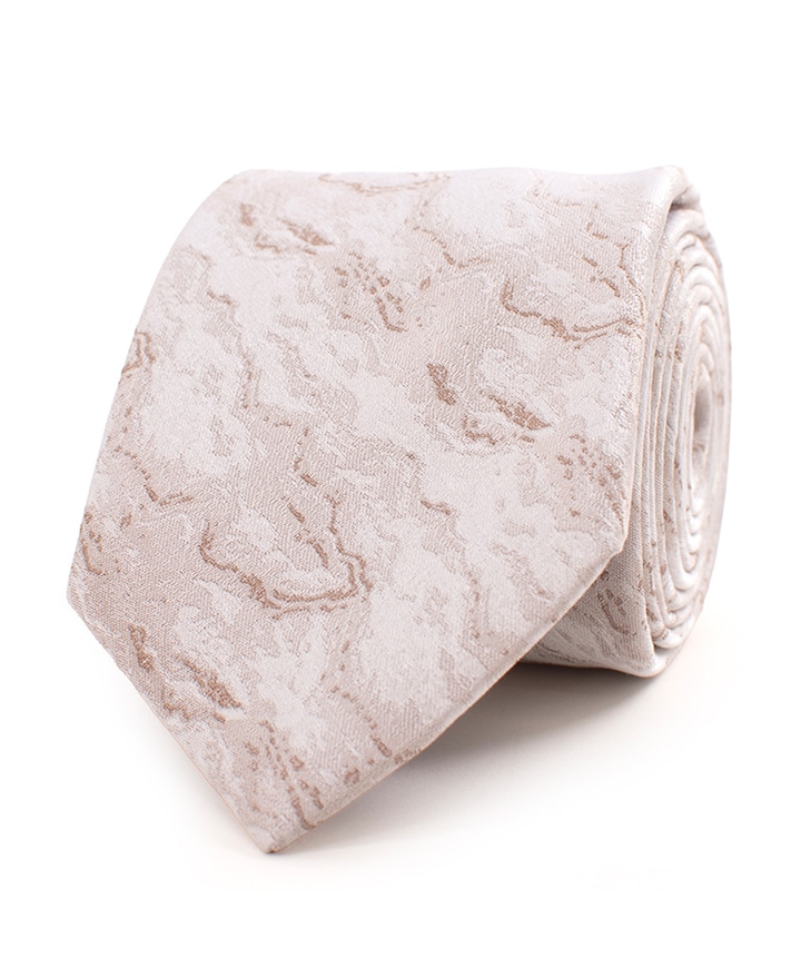 Heren stropdas beige