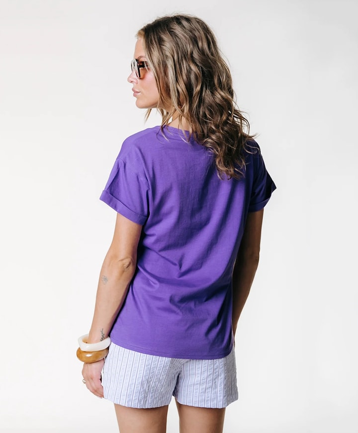 Dames T-shirt paars