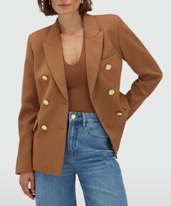 Dames blazer bruin