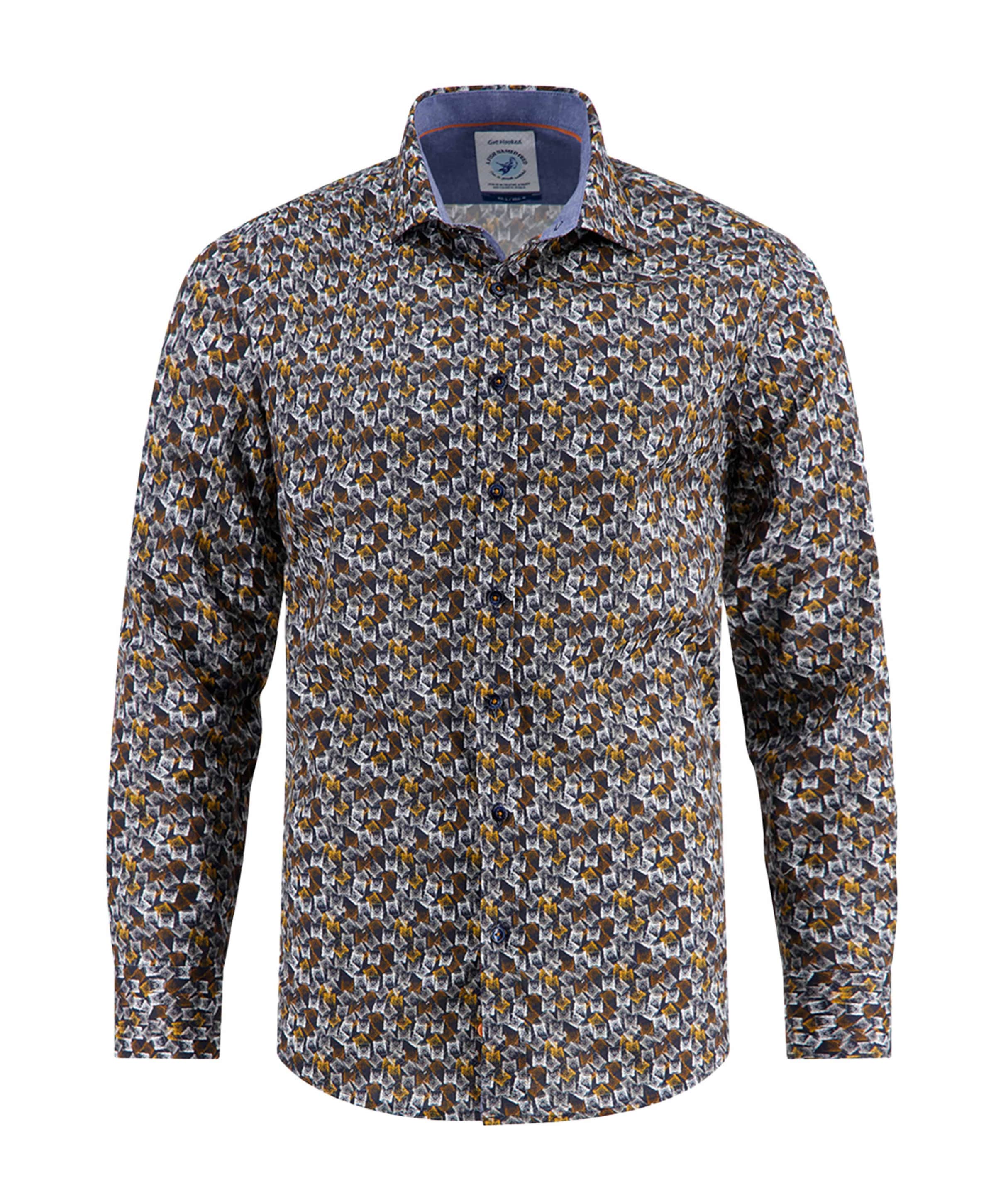 Overhemd lange mouw geel