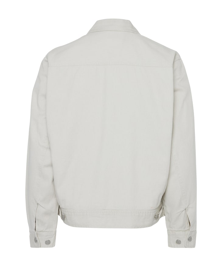 Heren spijkerjas beige