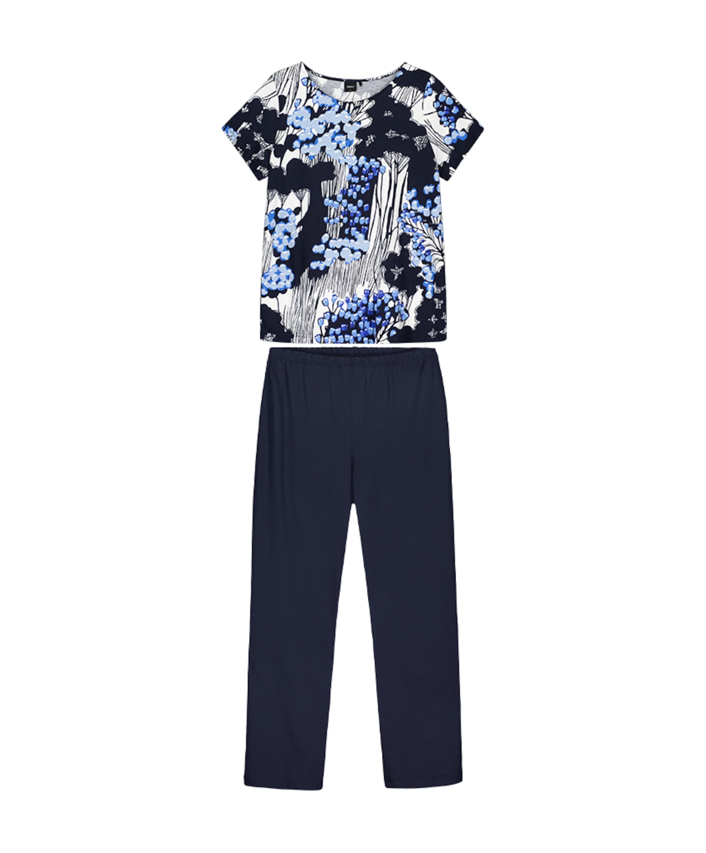 Dames pyjamaset blauw
