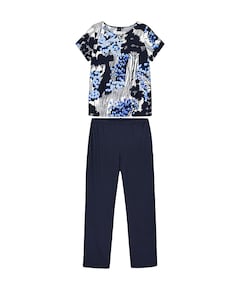 Dames pyjamaset blauw