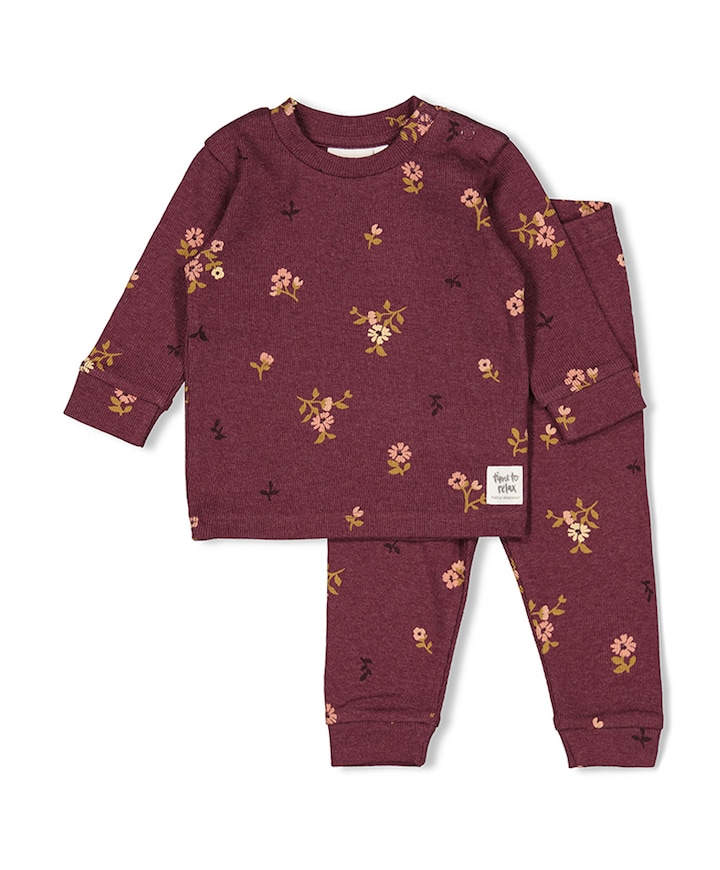 Pyjamaset bordeaux