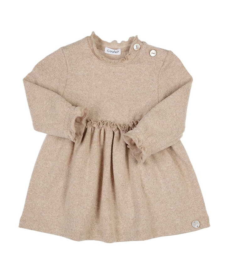 Meisjes jurk beige