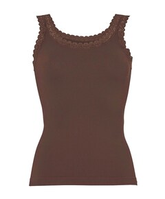 Dames top bruin
