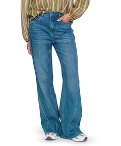 Flare dames jeans blauw