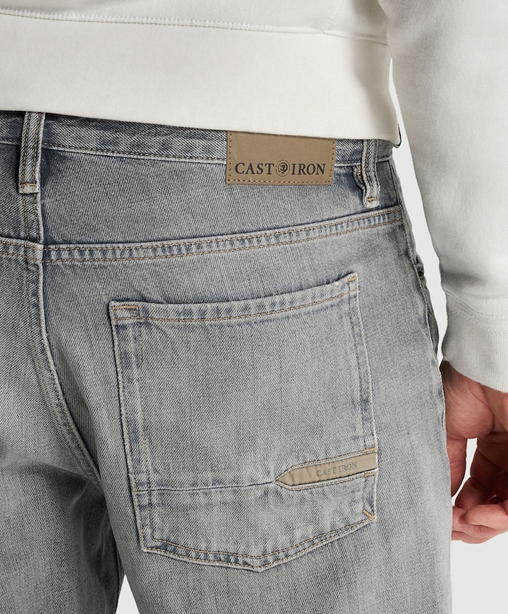 REVSON LOOSE GREY GREEN SUMMER heren jeans grijs