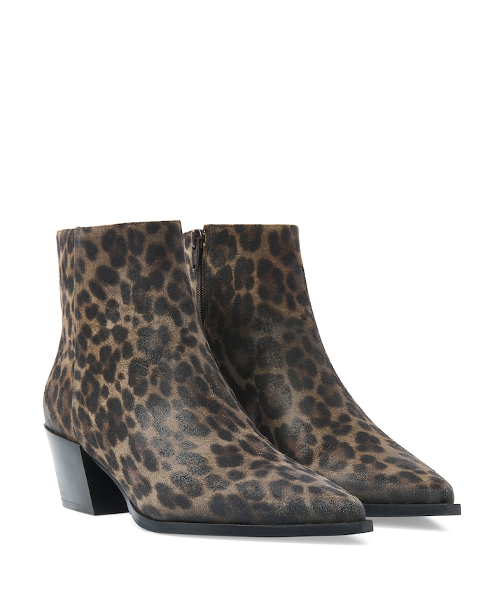 Kate Malina dames enkellaarzen bruin