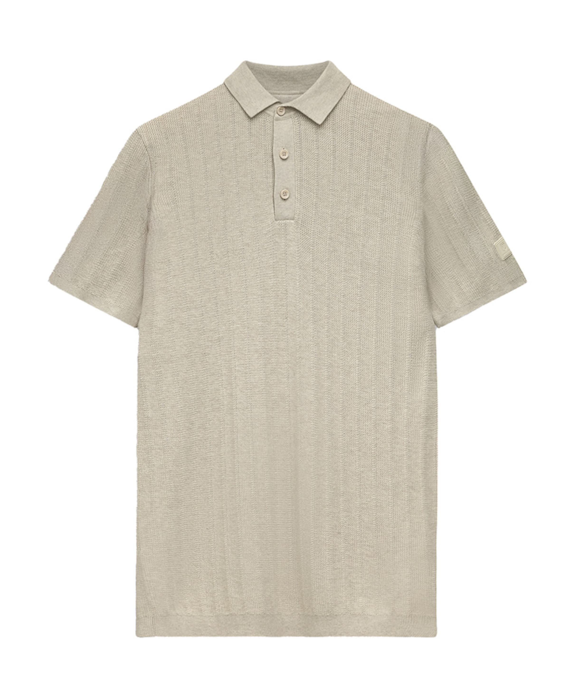 Heren polo beige