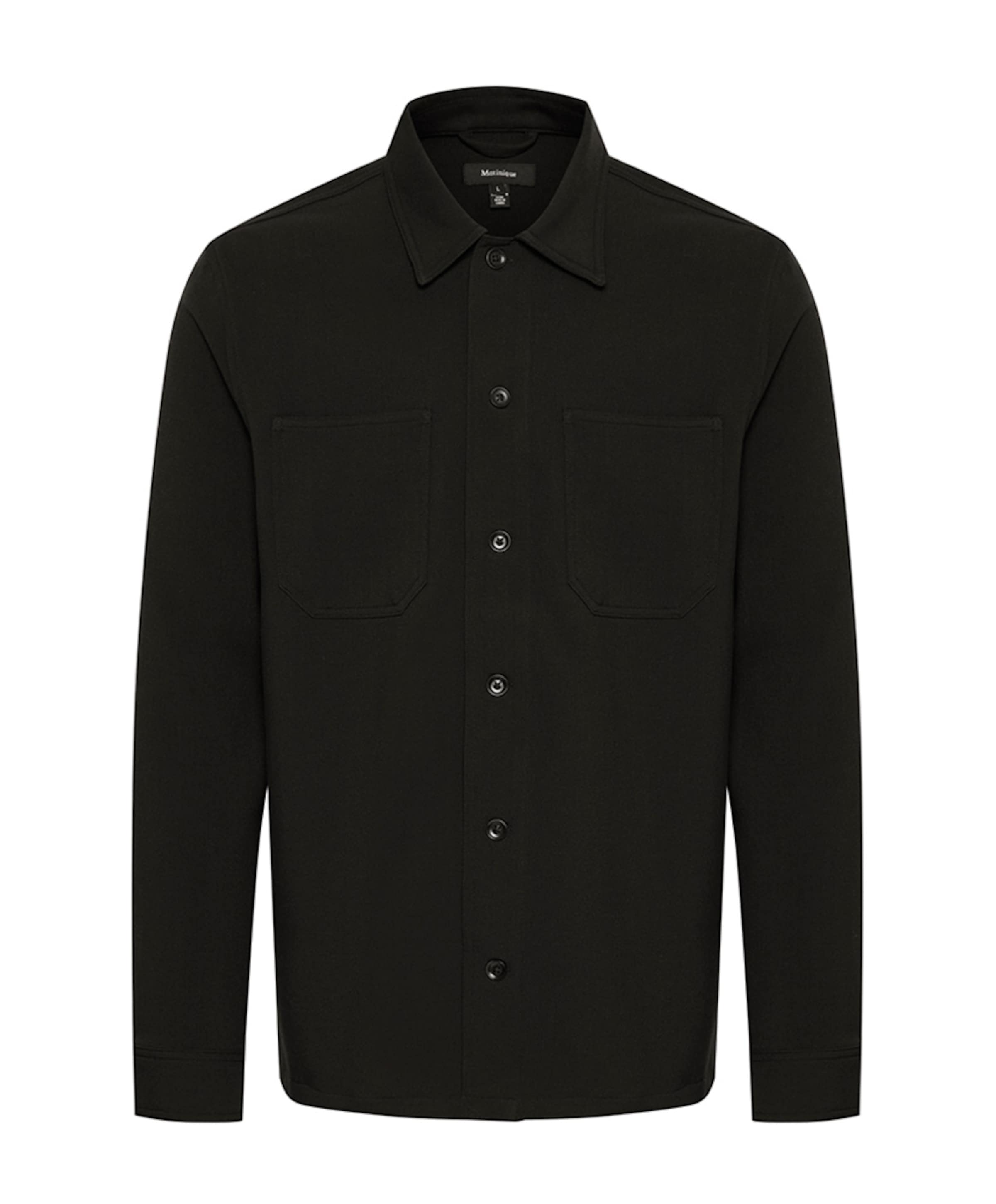 Heren overshirt zwart