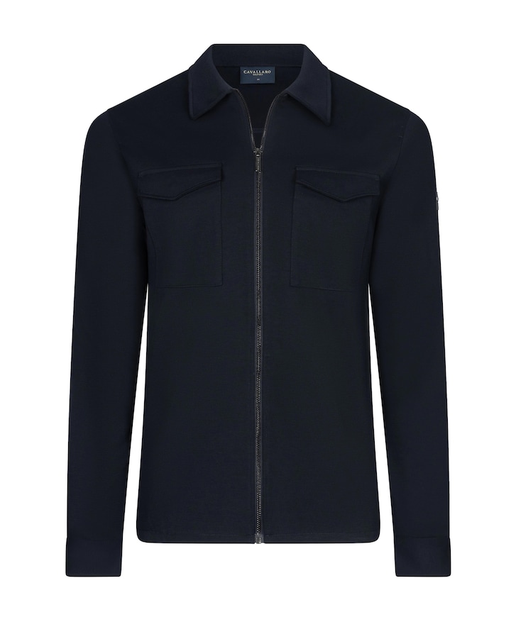 Heren overshirt blauw