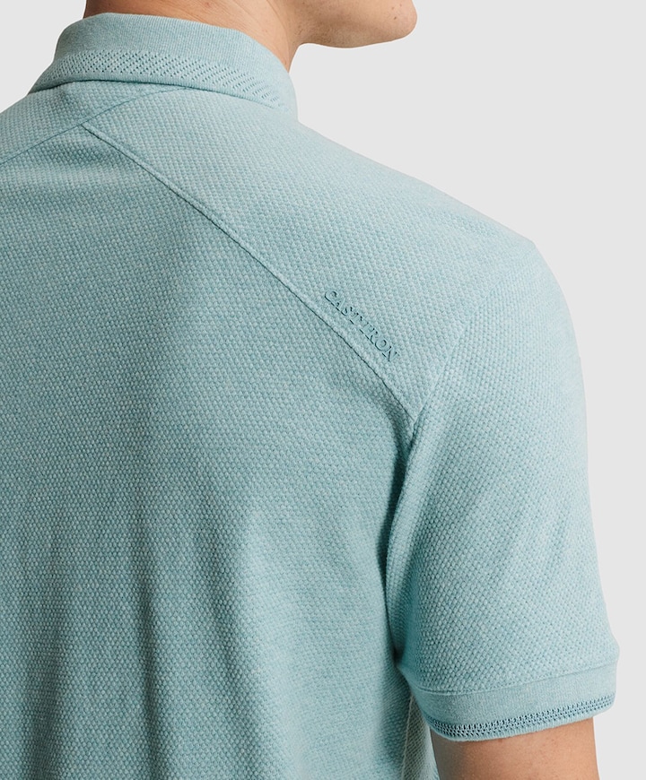 Heren polo blauw