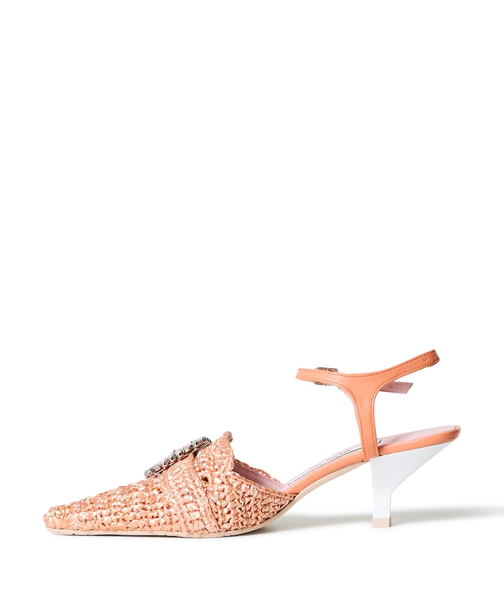 dames slingbacks oranje