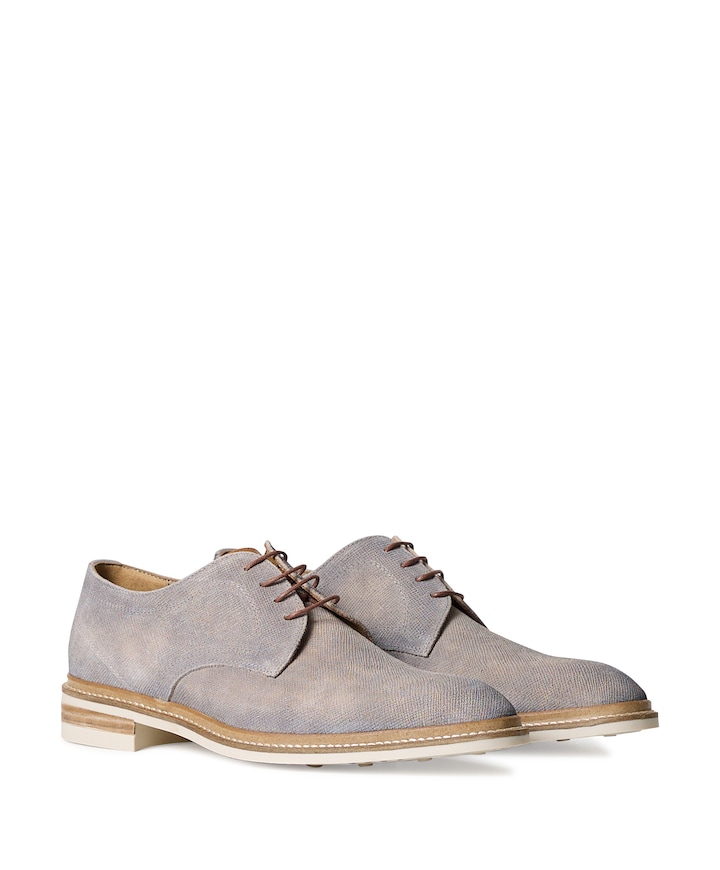 heren veterschoenen beige
