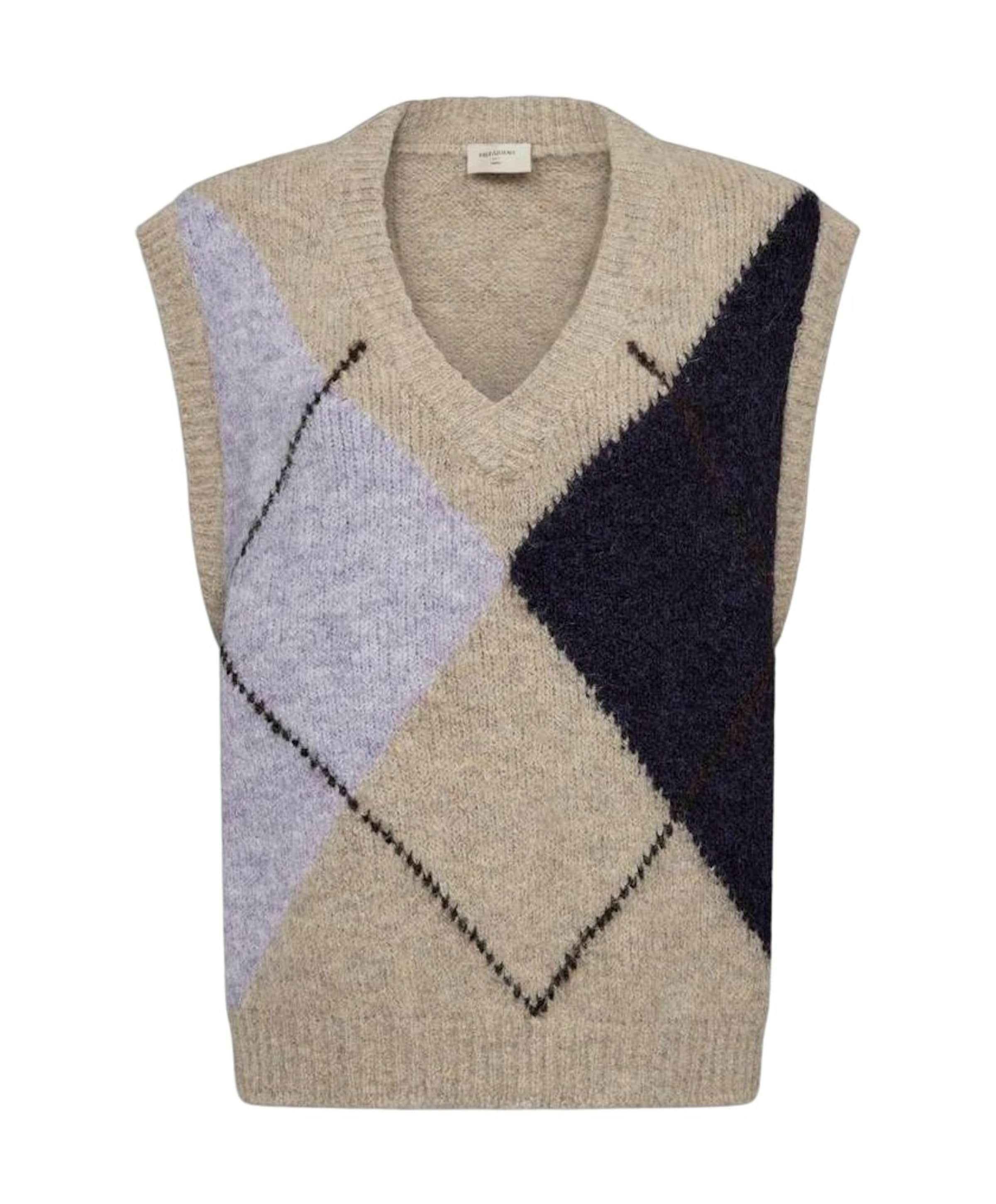 Dames gilet beige