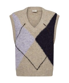 Dames gilet beige