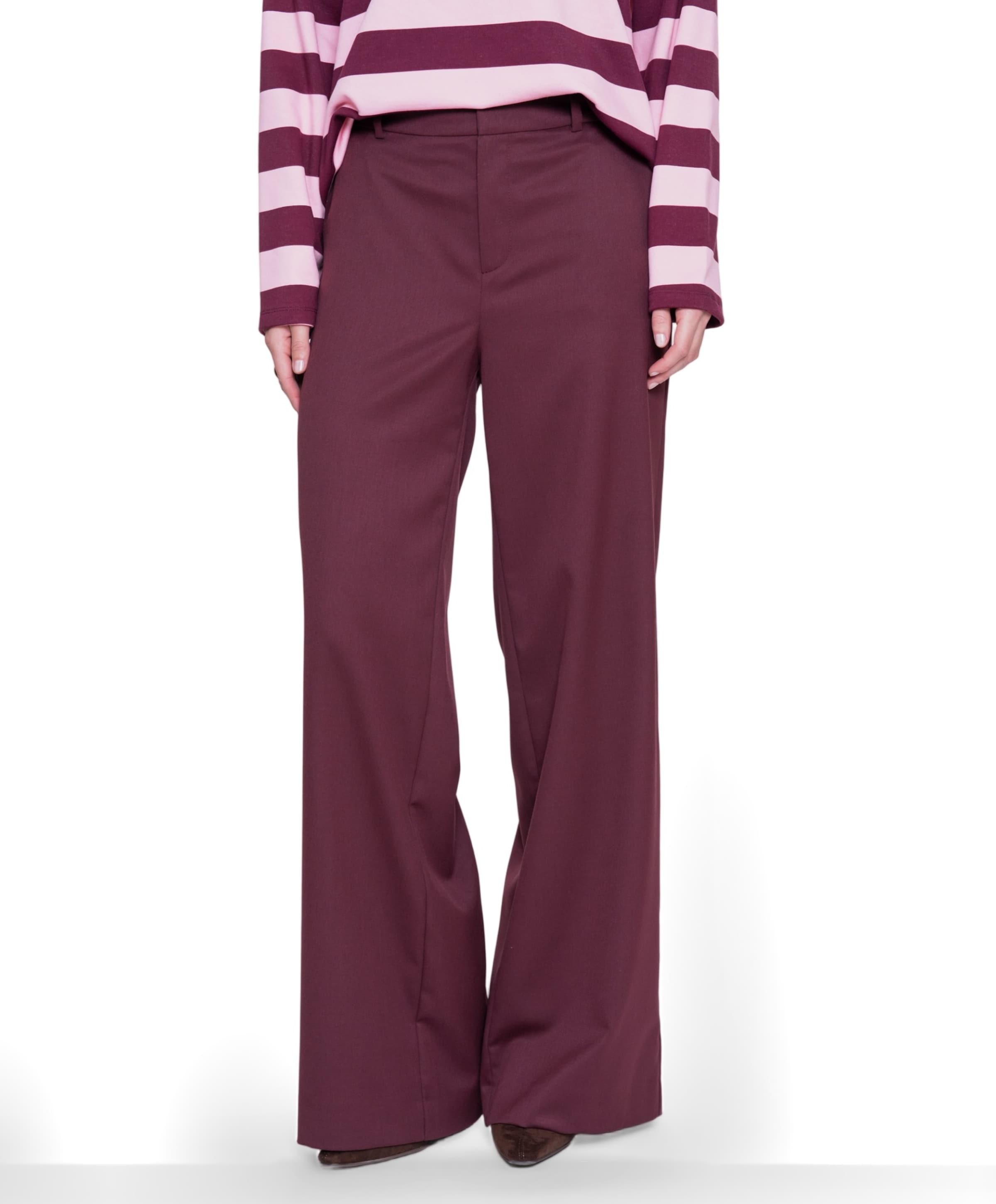 Dames broek bordeaux