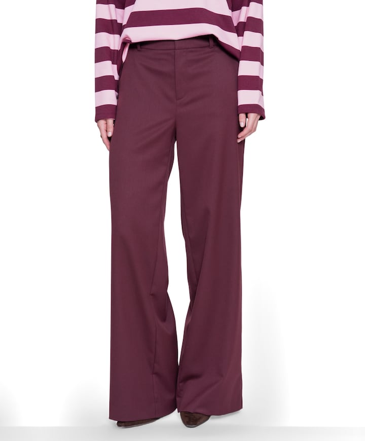 Dames broek bordeaux