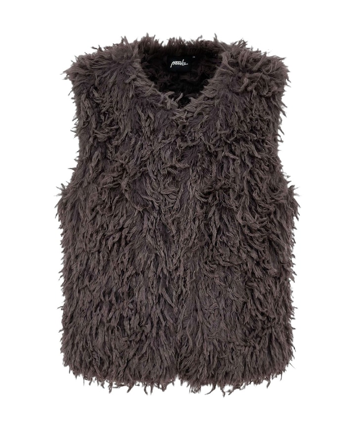 Dames gilet bruin