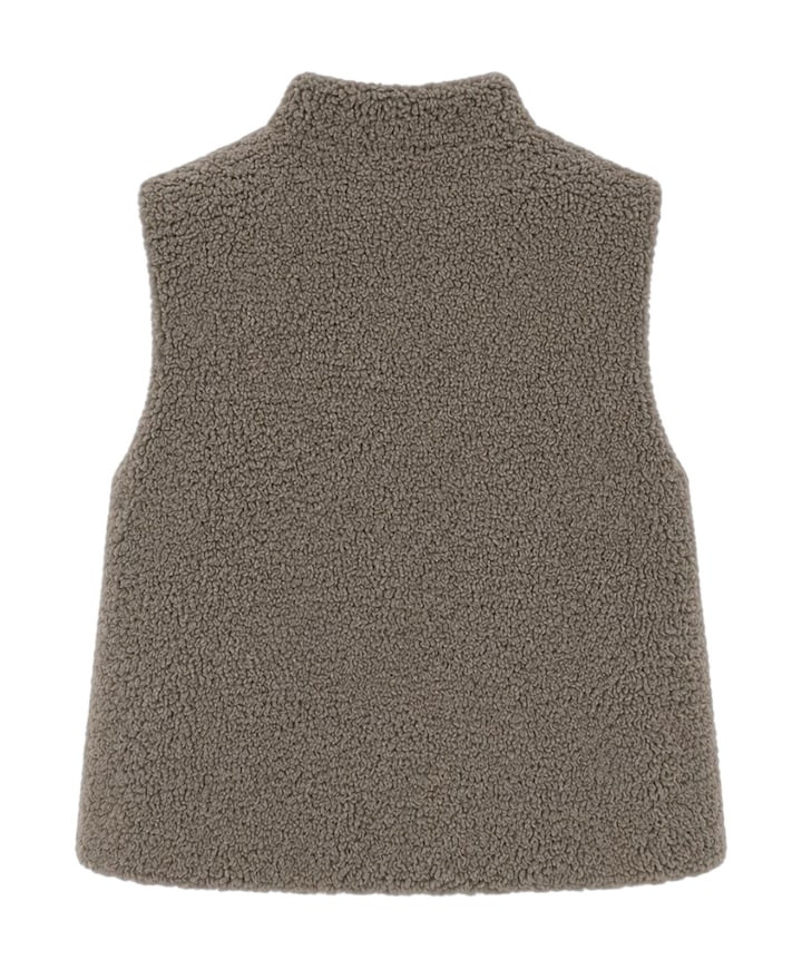 Dames gilet beige