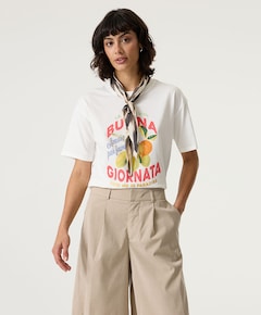 Dames T-shirt ecru